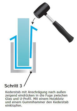 Alu-U-Wandprofil, Art.Nr. DUC516/DUC38