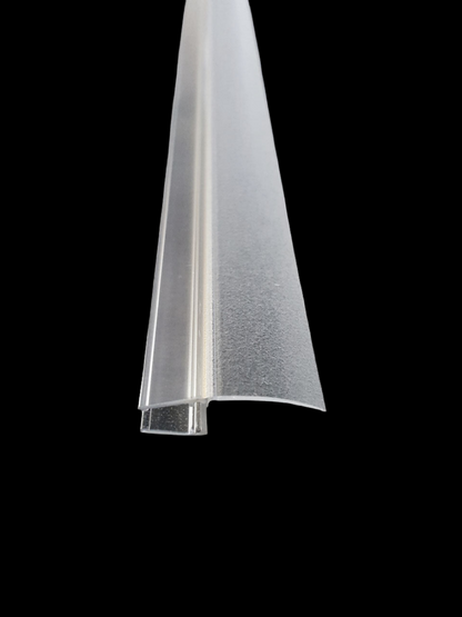 Lippendichtung 180° für fluchtende Türen, mit langer Dichtfahne, für Lücken von 13 - 23 mm, Art.Nr. 5091